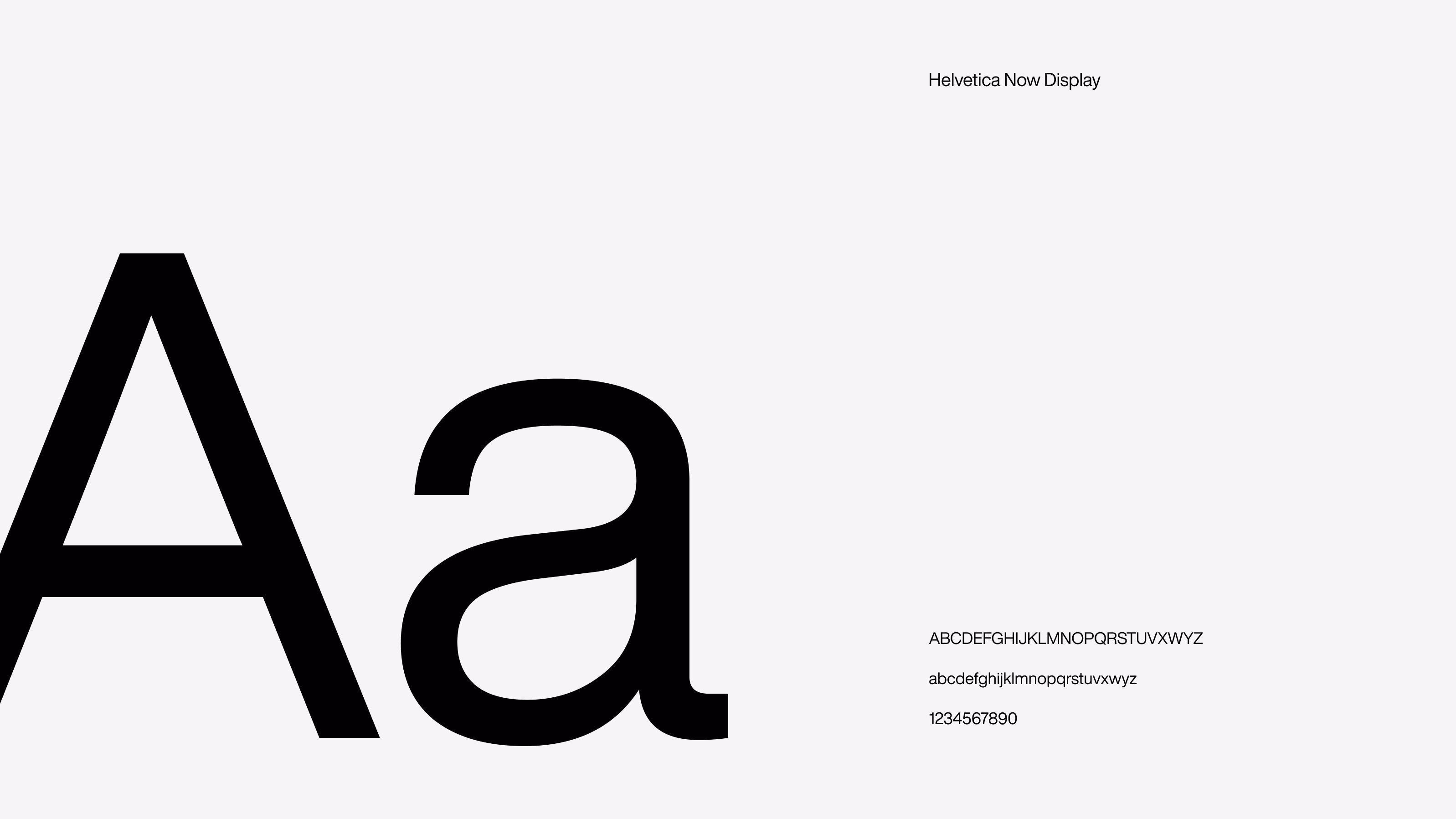 Ready for Production — Tipografia Helvetica Now Display com specimen completo